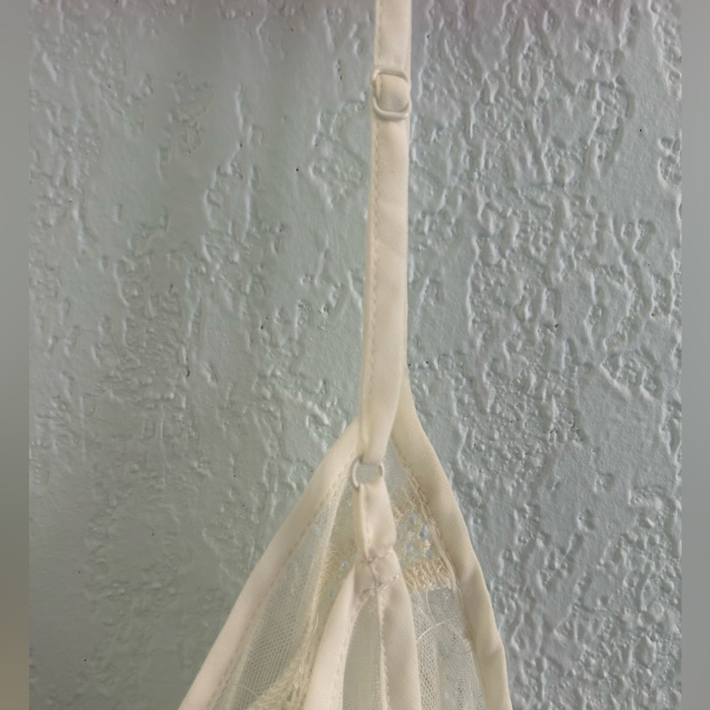American Eagle Outfitters Cream Sheer Lace Cami – Boho Vintage Festival Style - Picture 5 of 7